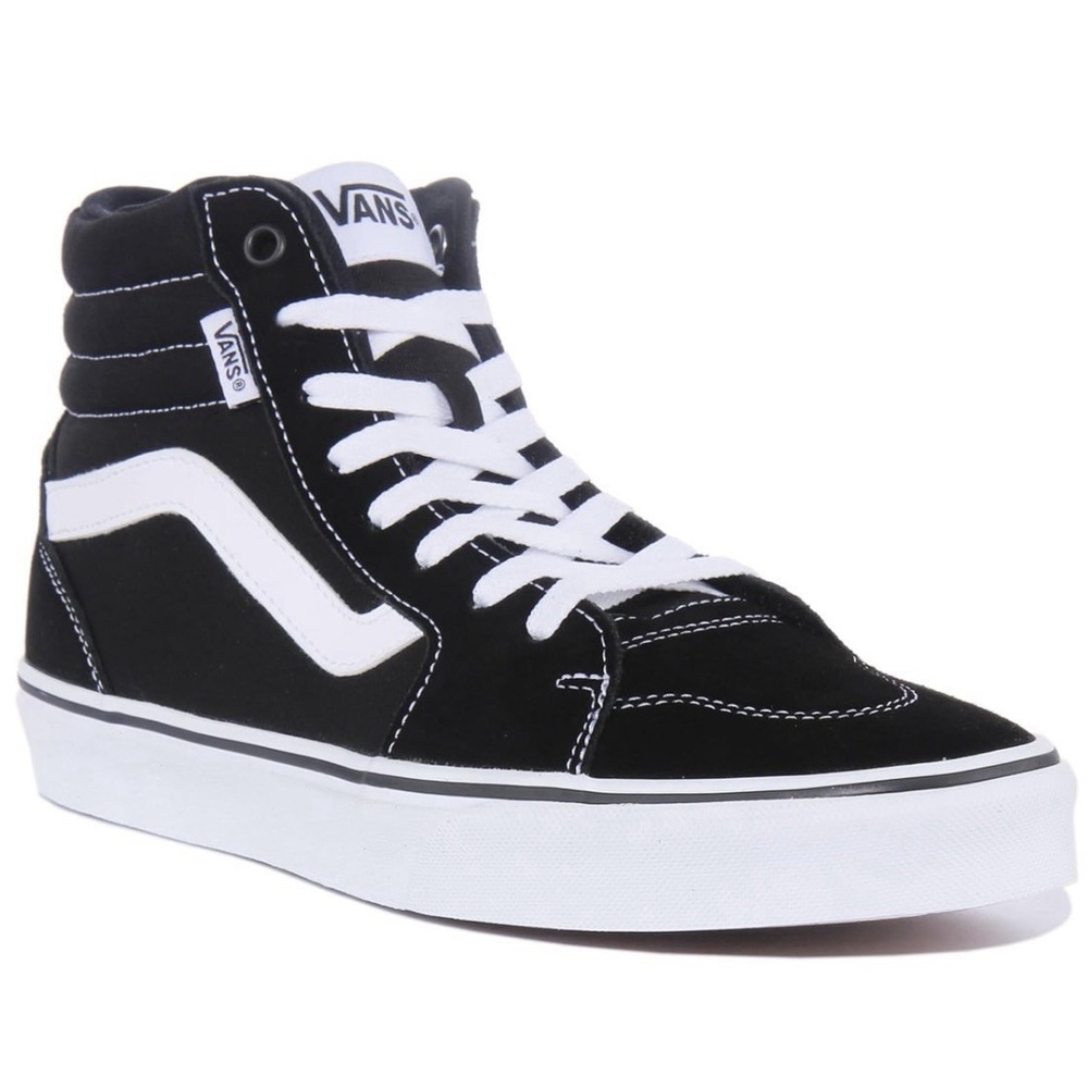 VANS Filmore HI Suede Canvas Black White VN0A5HZLIJU Skate Shoes Mens Size 9 NEW